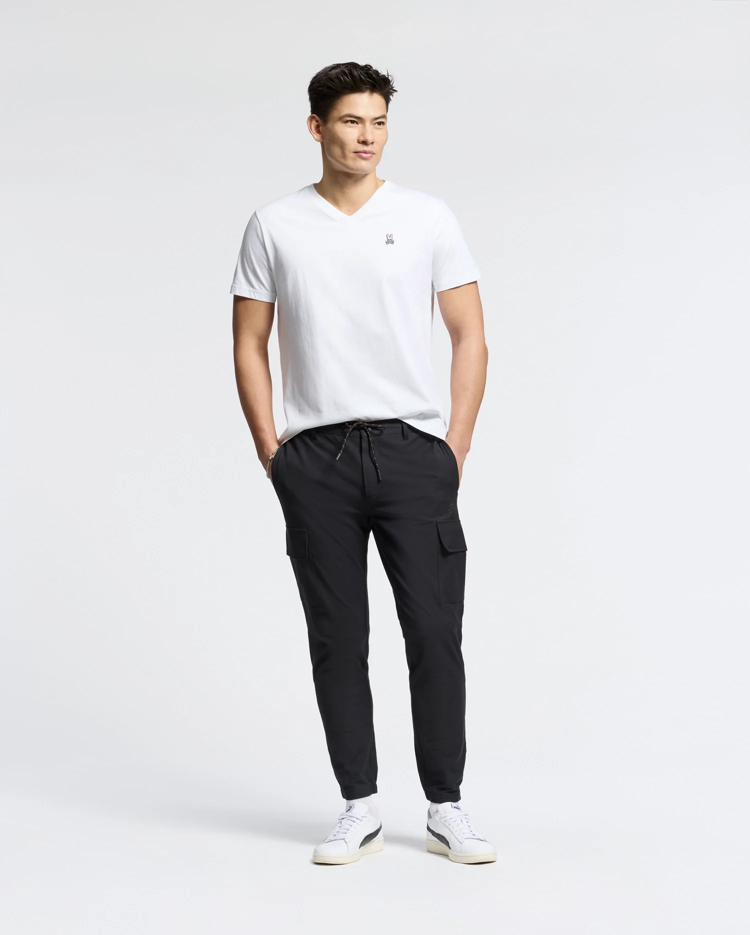 MENS CLASSIC V NECK TEE - B6U100ARPC - Image 7